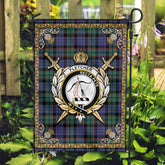 Fletcher Modern Tartan Crest Garden Flag - Celtic Thistle Style